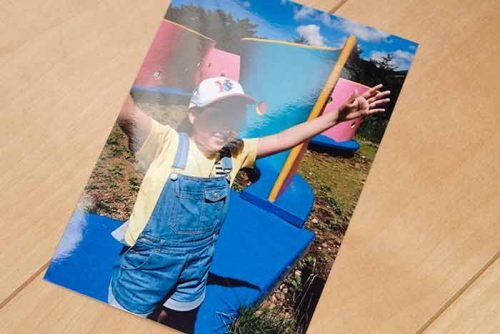 写真プリント店でスマホ写真をプリントした見本